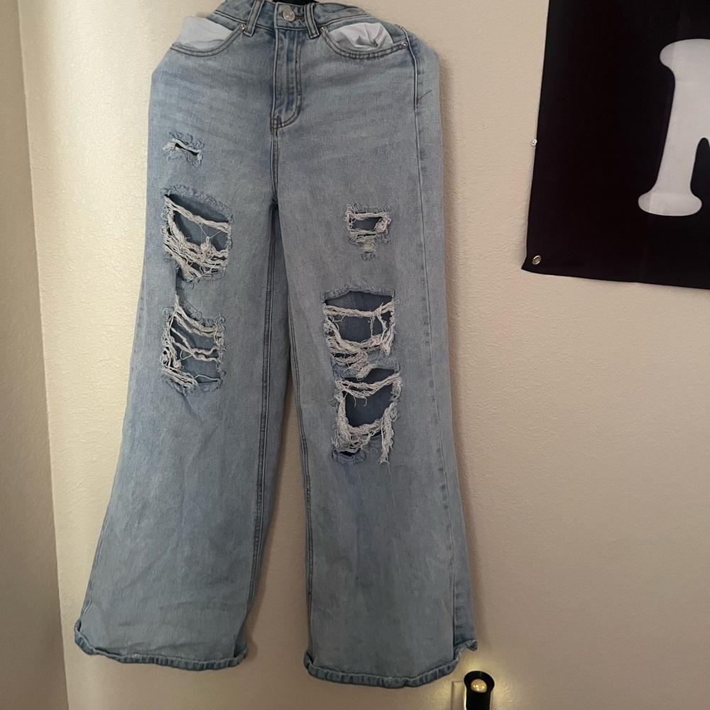 These are just some baggy ripped jeans